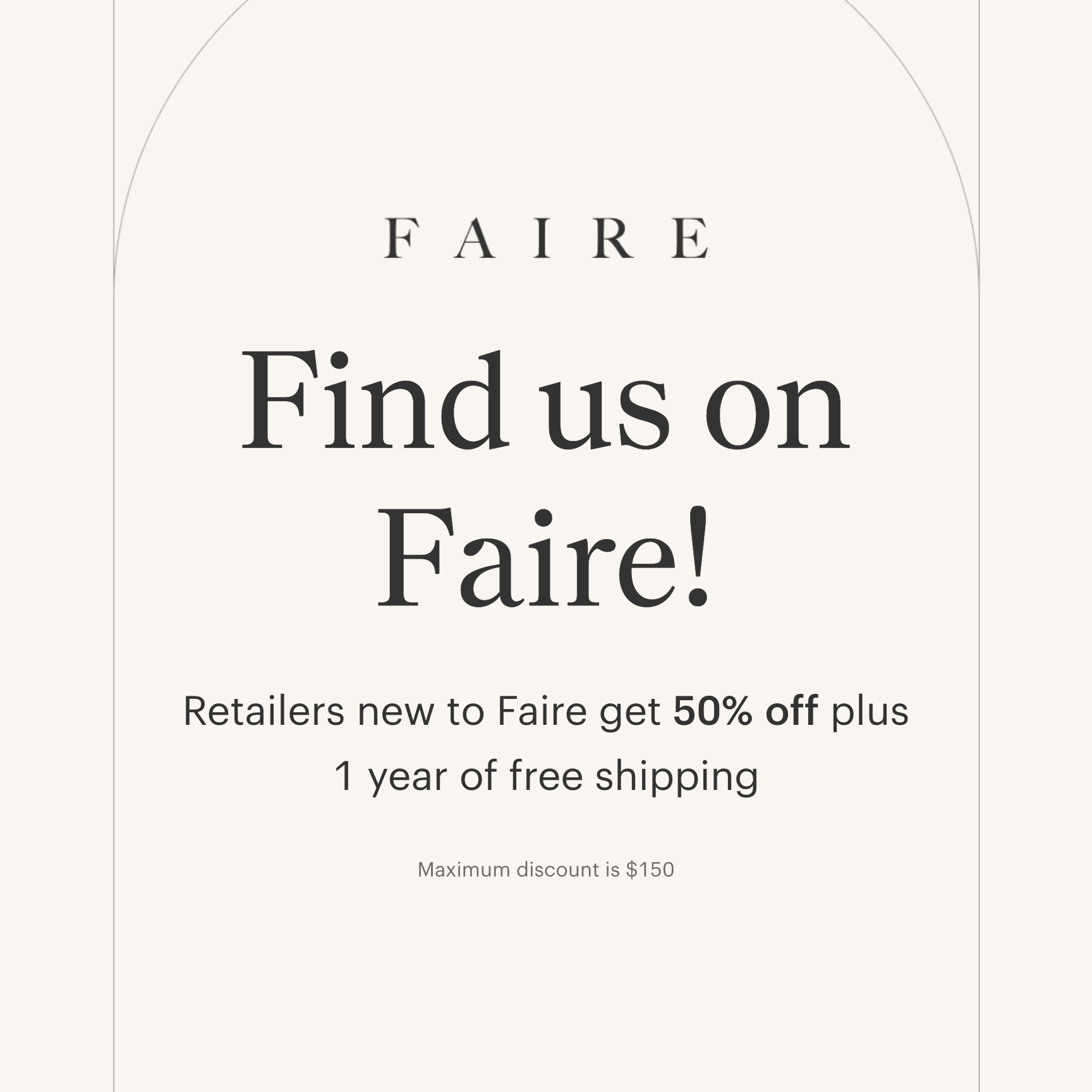 We're officially live on Faire wholesale