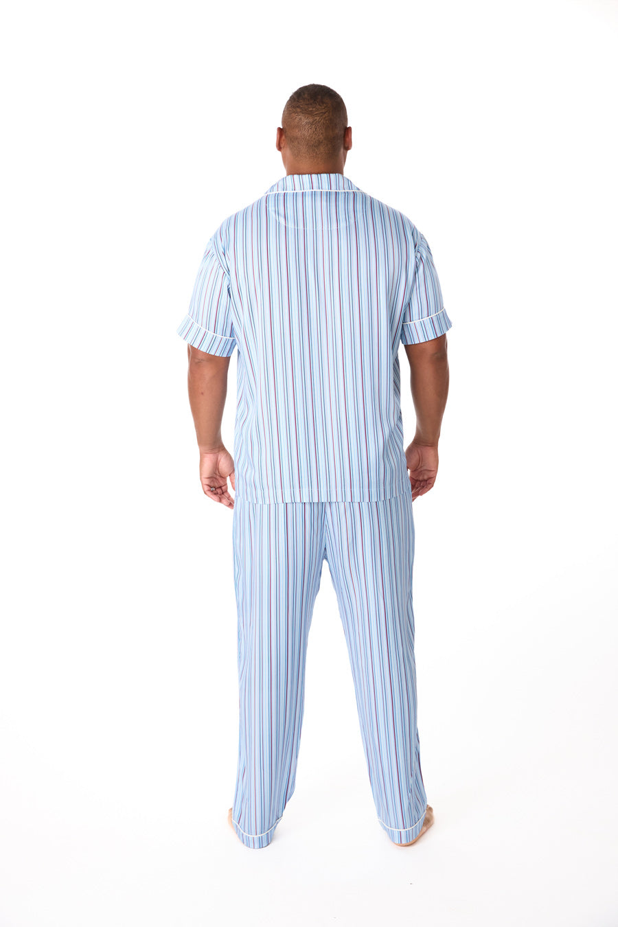 Bamboo Stripes Men's Pajama Set