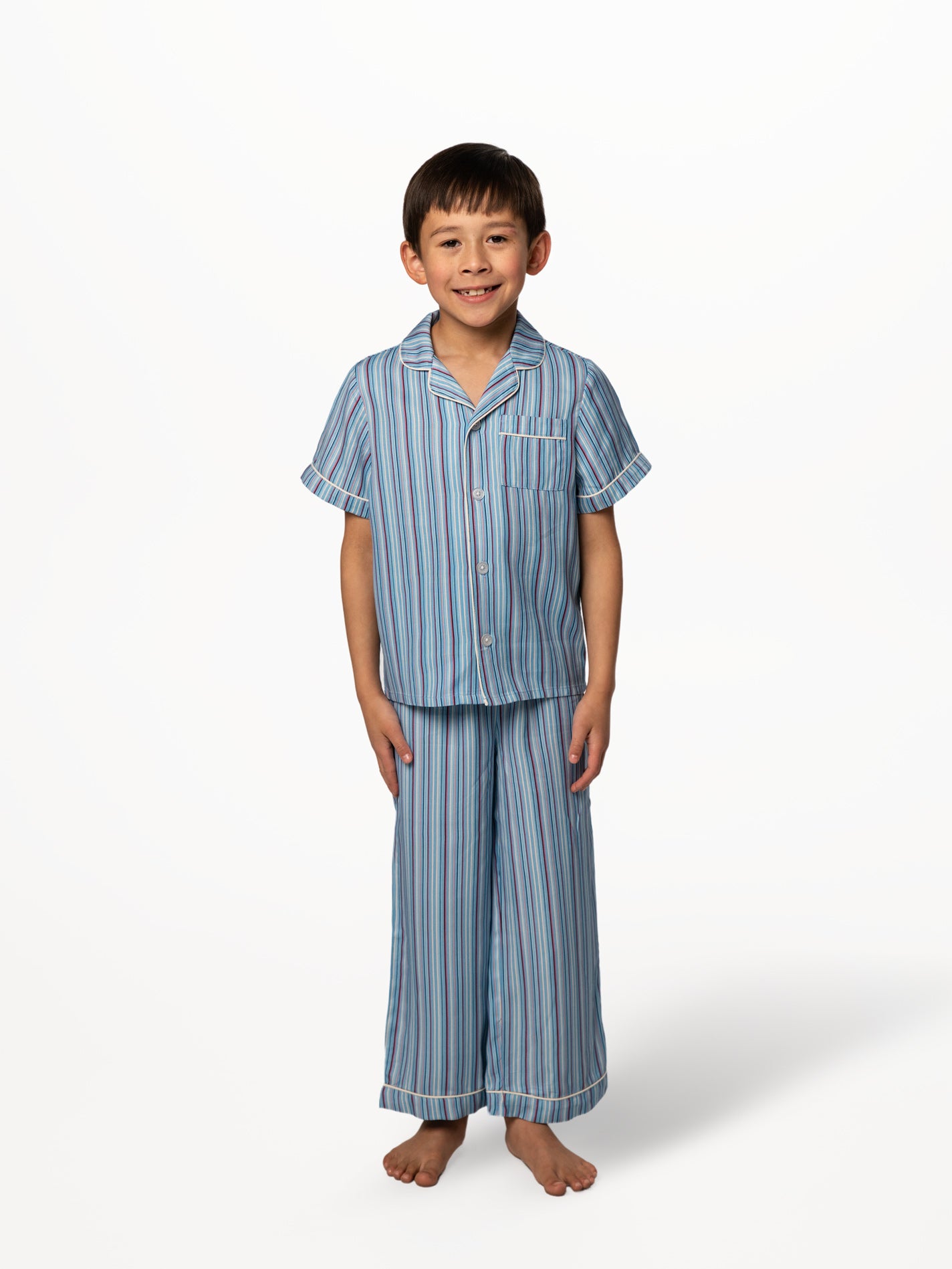 Bamboo Stripes Kids Pajama Set