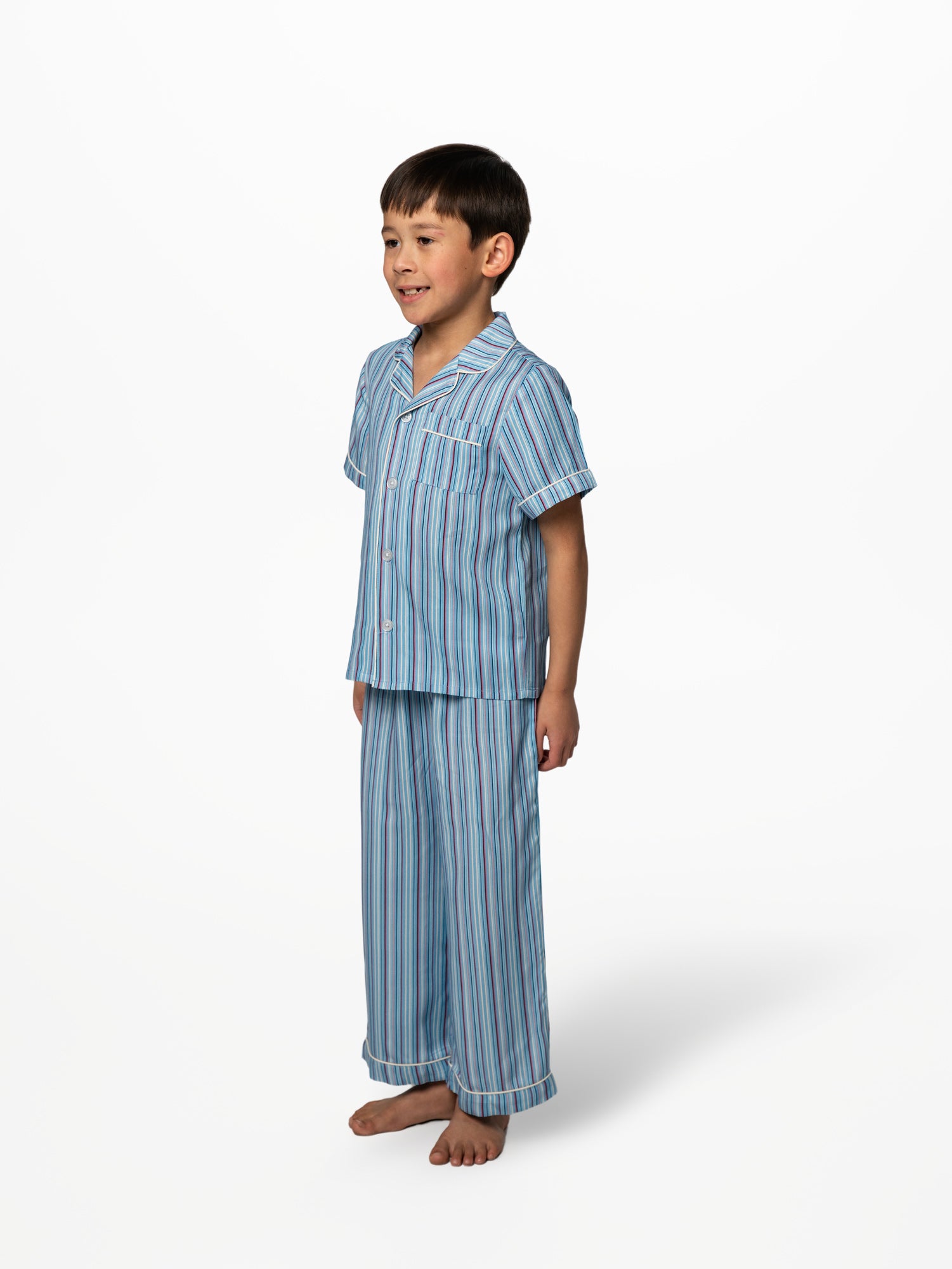 Bamboo Stripes Kids Pajama Set
