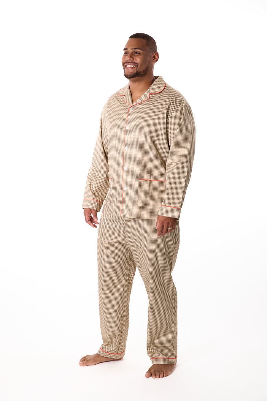 Houndstooth Tailored Men's Pajama Set