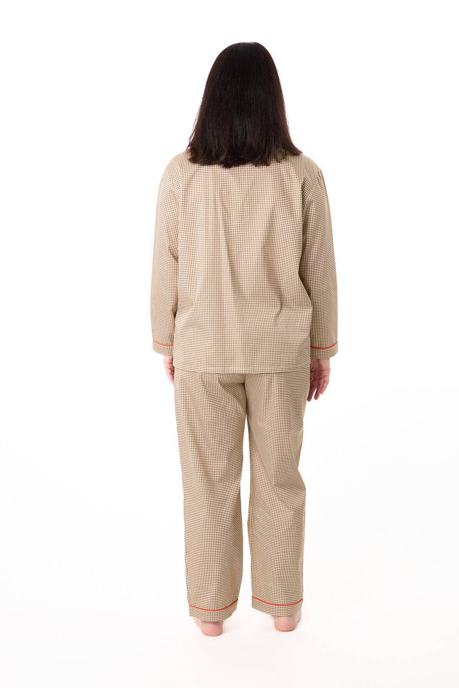 Houndstooth Tailored Flare Women's Pajama Set