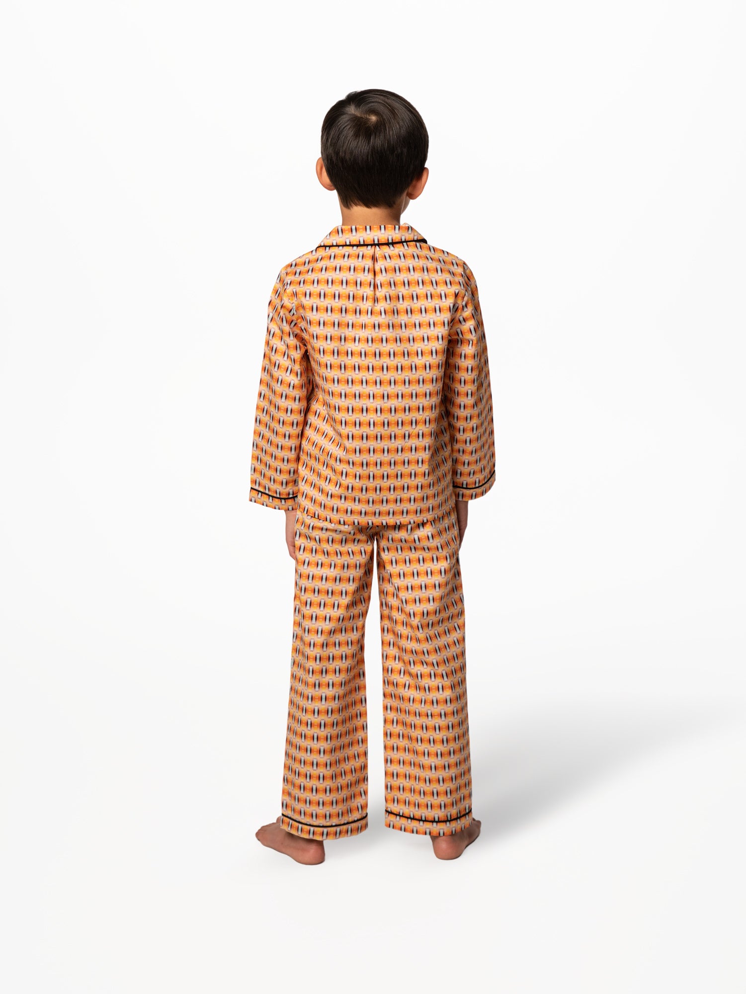 Midcentury Modern Long Pajama Set for Kids